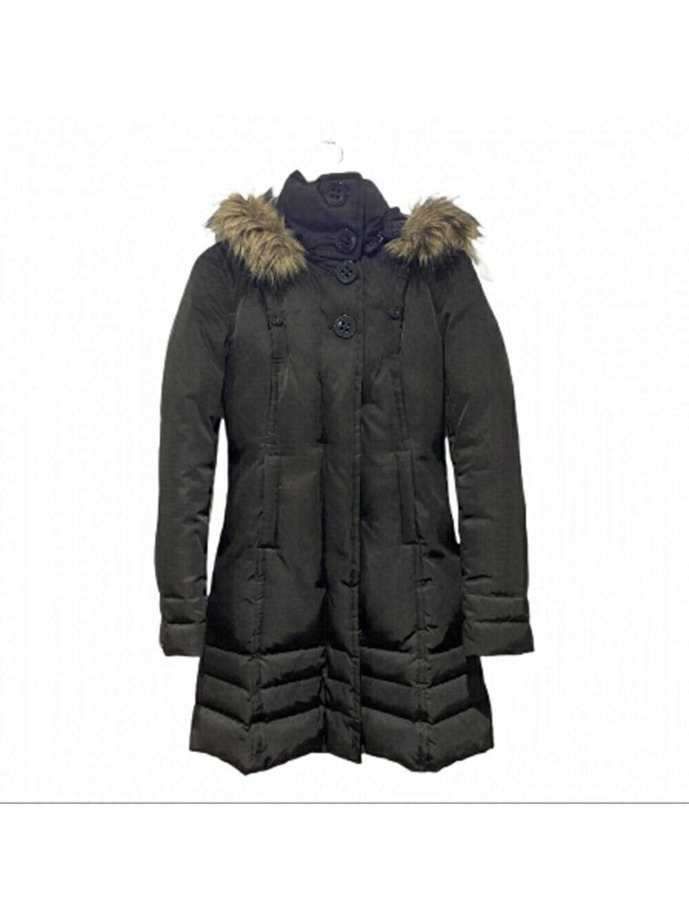 Soia & Kyo long black parka puffer
